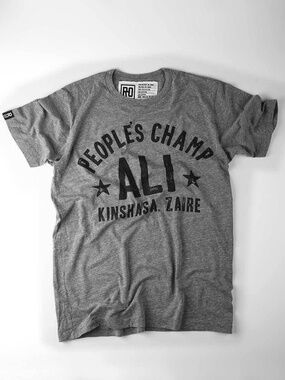 Roots of Fight ROF Mohammad Ali Rumble Quote t shirt